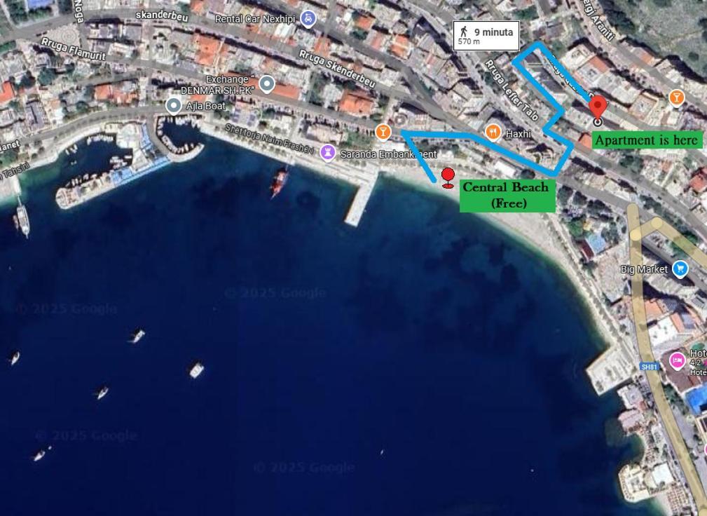 Rocknest Sea View Penthouse Apartamento Sarandë Exterior foto